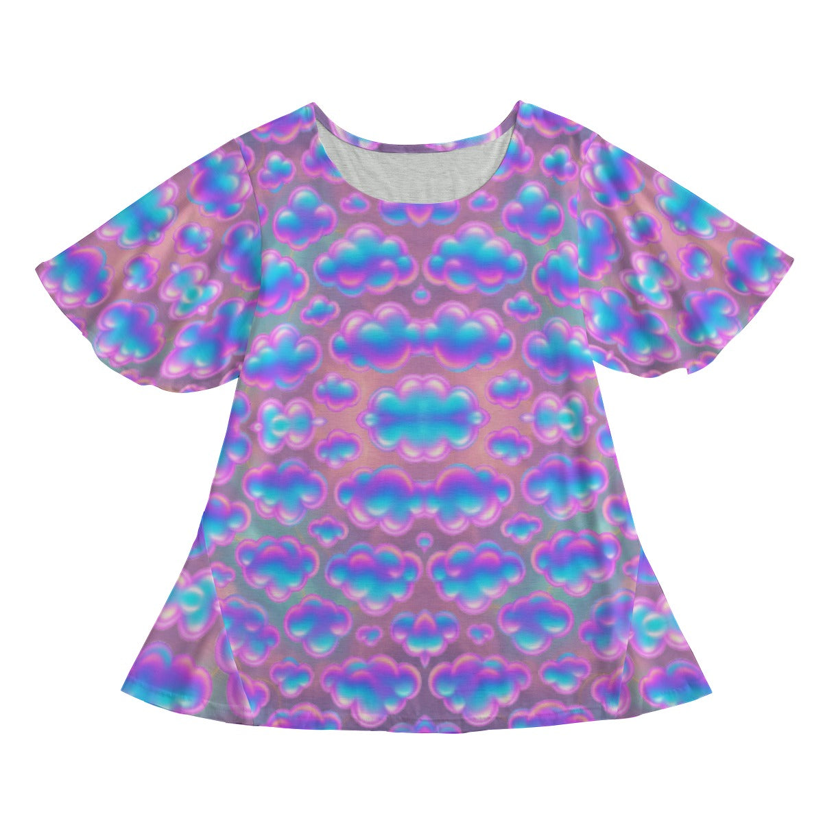 Women's Round Neck T-shirt With Short Sleeve