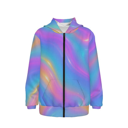 Unisex Kid's Heavy Fleece Zip Up Hoodie