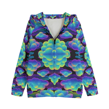 Unisex Kid's Zip Up Raglan Sleeve Hoodie | 310GSM Cotton