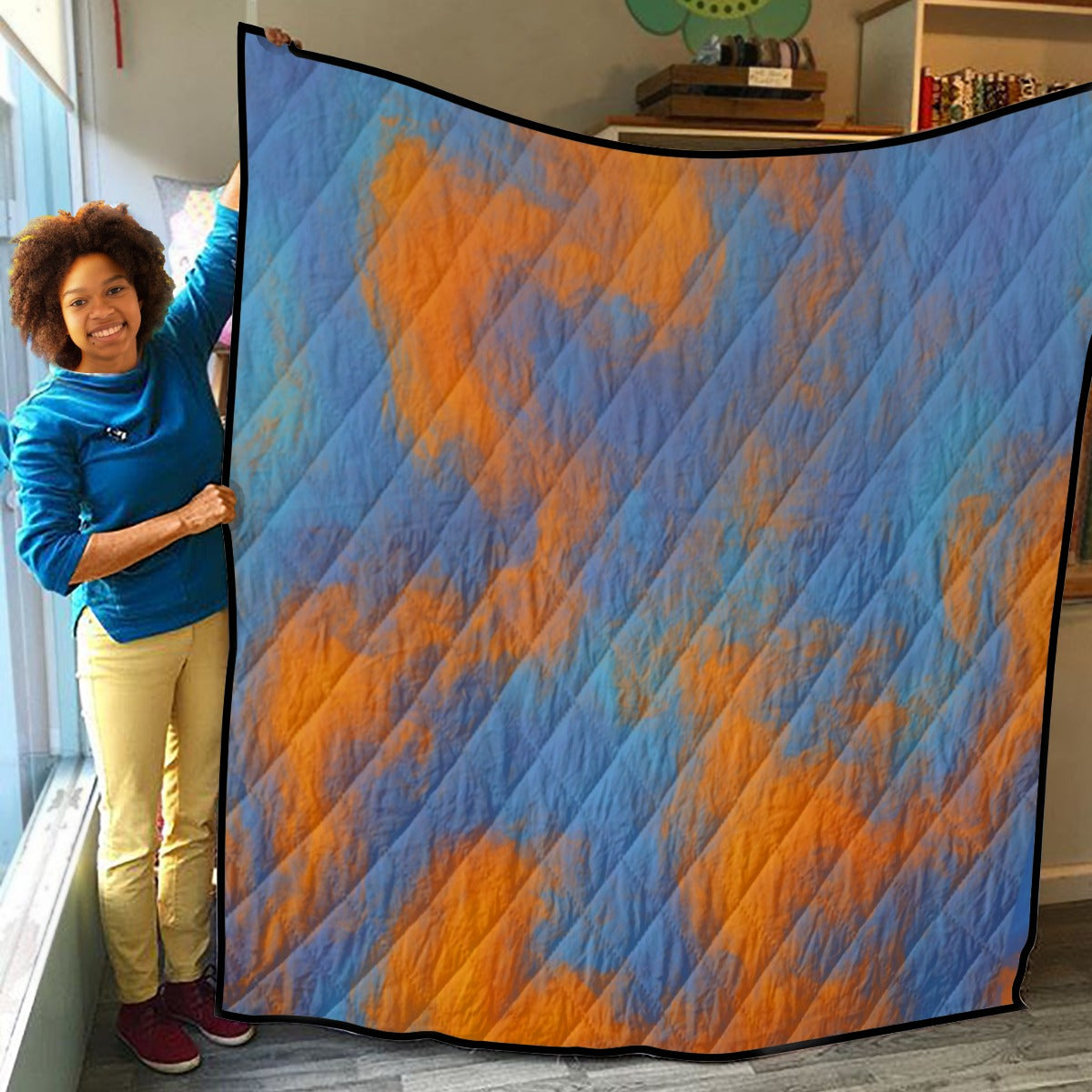 Unisex Lightweight & Breathable Quilt With Edge-wrapping Strips