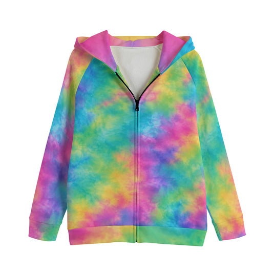 Children’s Zip-Up Raglan-Sleeve Hoodie | 310 GSM Cotton - view 1
