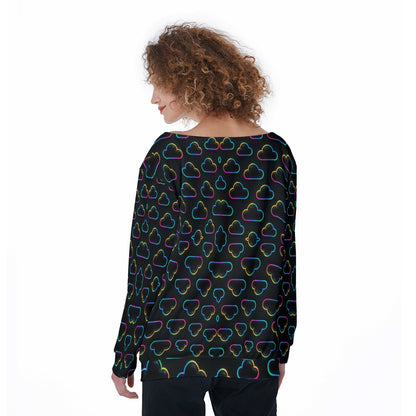 Women's Off-Shoulder Sweatshirt