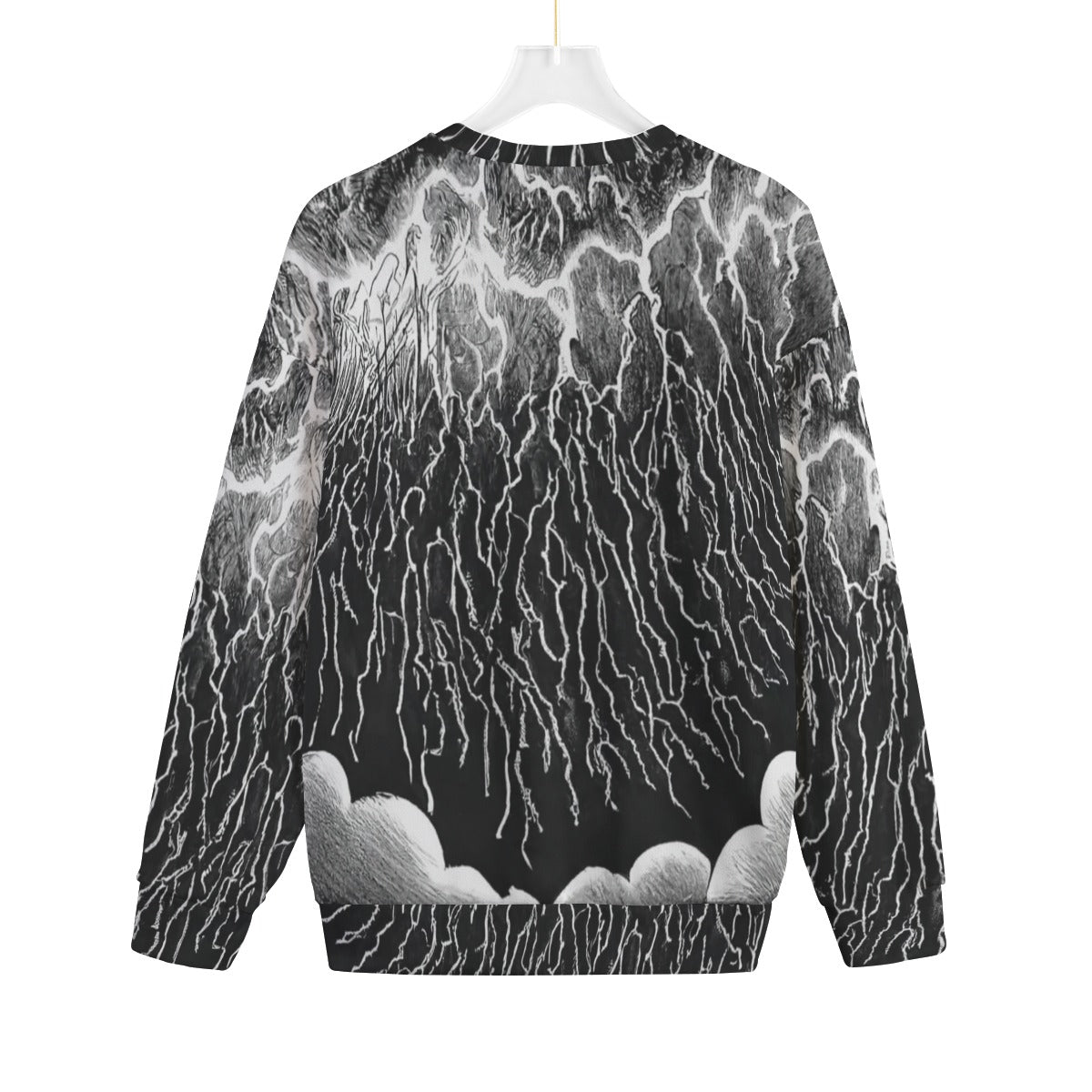 Unisex Drop-shoulder Knitted Fleece Sweater - view 2