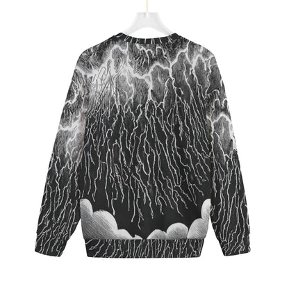 Unisex Drop-shoulder Knitted Fleece Sweater - view 2