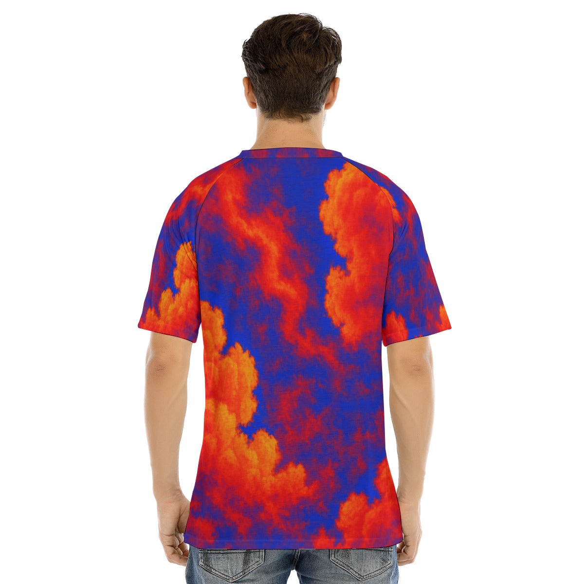 Men's Raglan Sleeve T-shirt With Button Closure