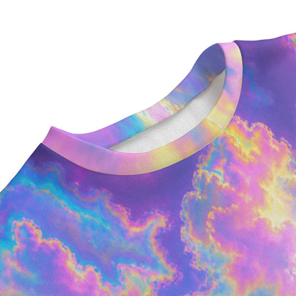 Unisex Drop-shoulder Knitted Fleece Sweater - view 3