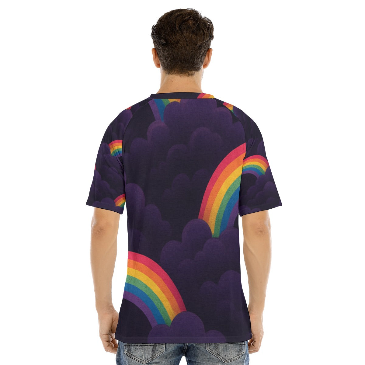 Men's Raglan Sleeve T-shirt With Button Closure