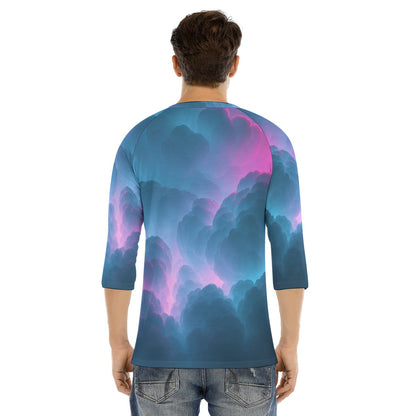 Men's Bracelet Sleeve T-shirt With Button Closure - view 4