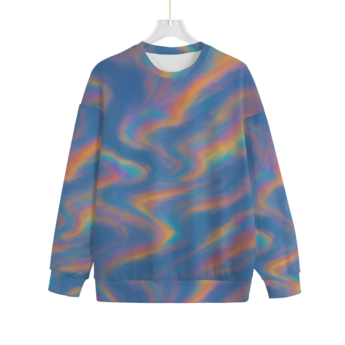 Unisex Drop-shoulder Knitted Fleece Sweater - view 1