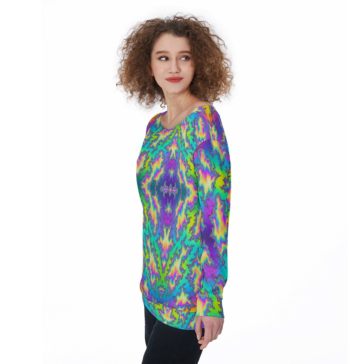 Women's Off-Shoulder Sweatshirt
