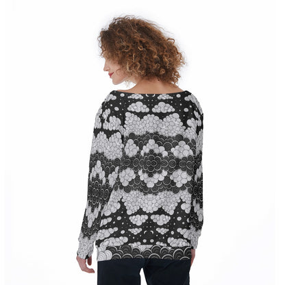 Women's Off-Shoulder Sweatshirt