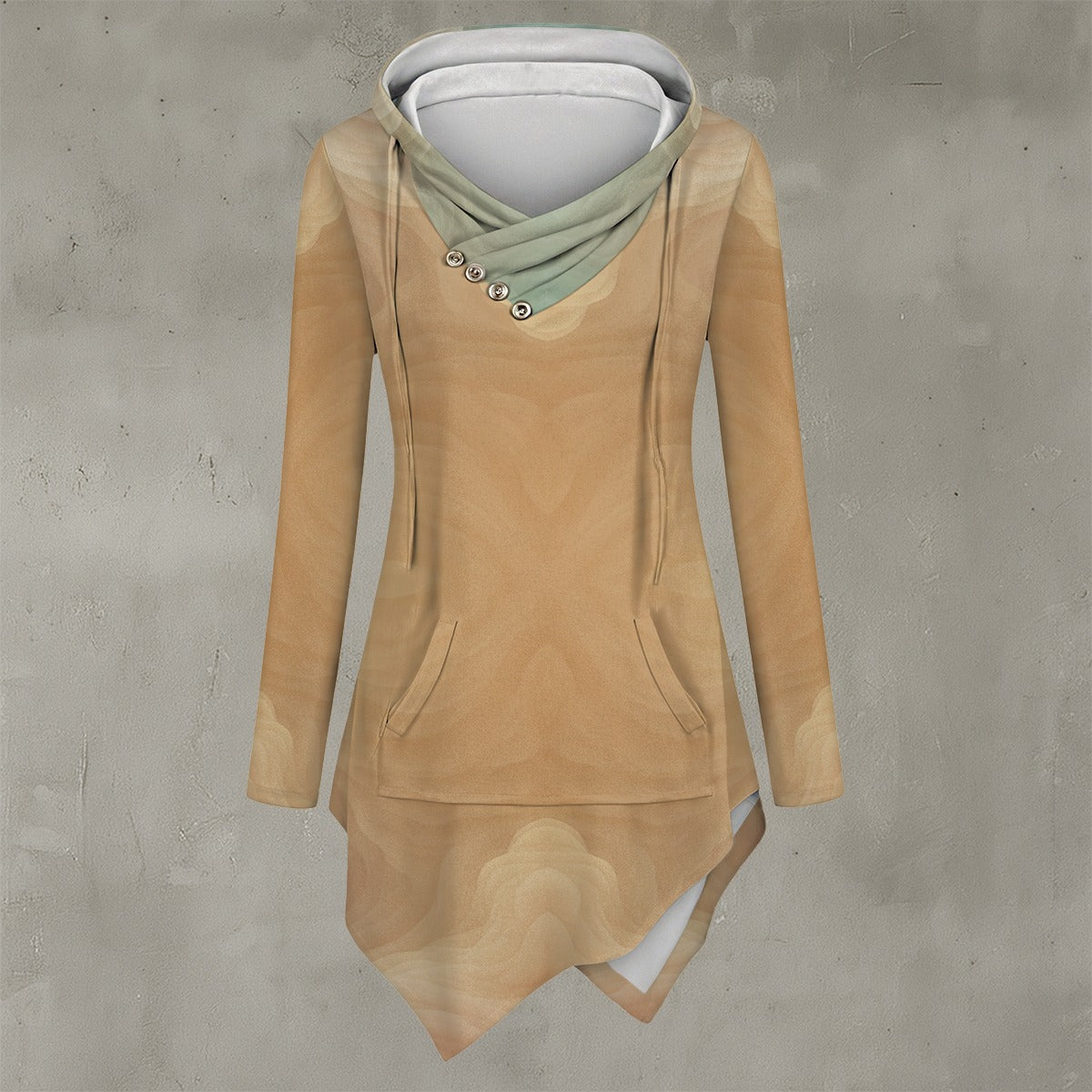 Women's Asymmetric Hem Hoodie