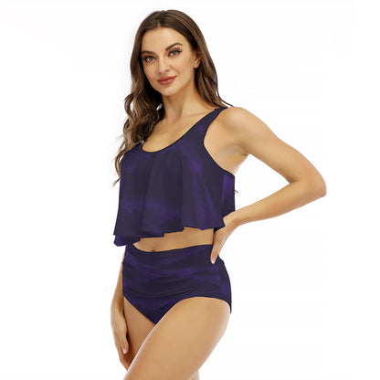 Women's Ruffled Vest Bikini Swimsuit