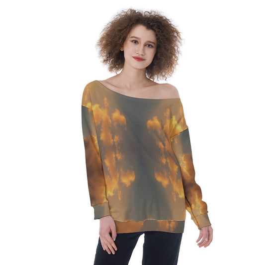 Women's Off-Shoulder Sweatshirt