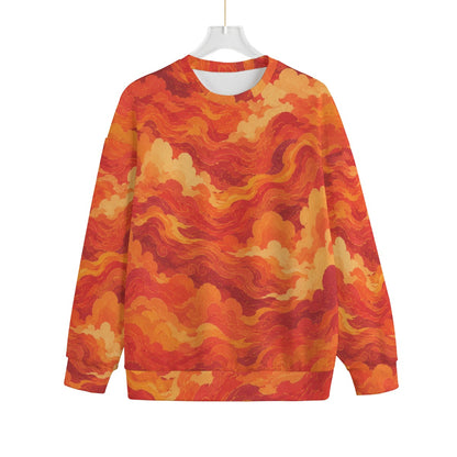 Unisex Drop-shoulder Knitted Fleece Sweater - view 1