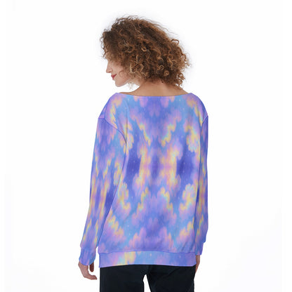 Women's Off-Shoulder Sweatshirt
