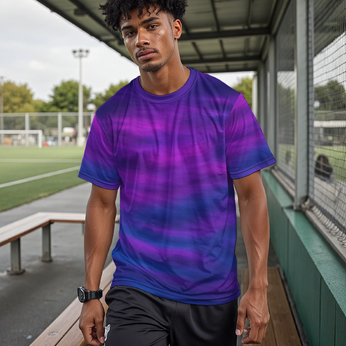 Unisex Drop Shoulder Crew Neck T-Shirt