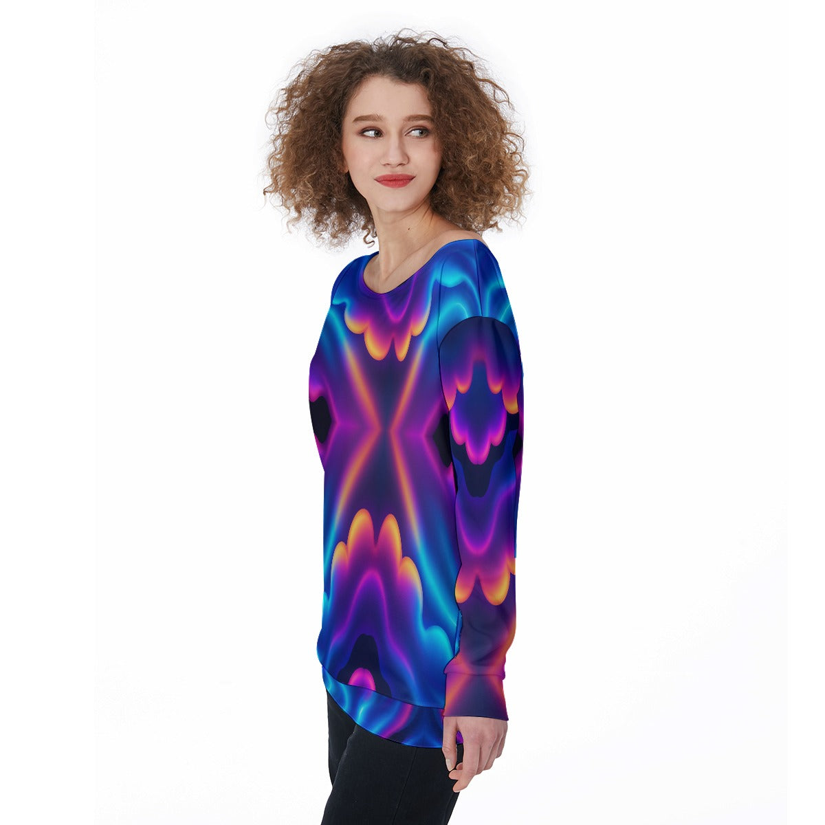 Women's Off-Shoulder Sweatshirt