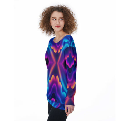 Women's Off-Shoulder Sweatshirt