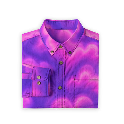 Men's Casual Lapel Long Sleeve Shirt|125GSM Cotton