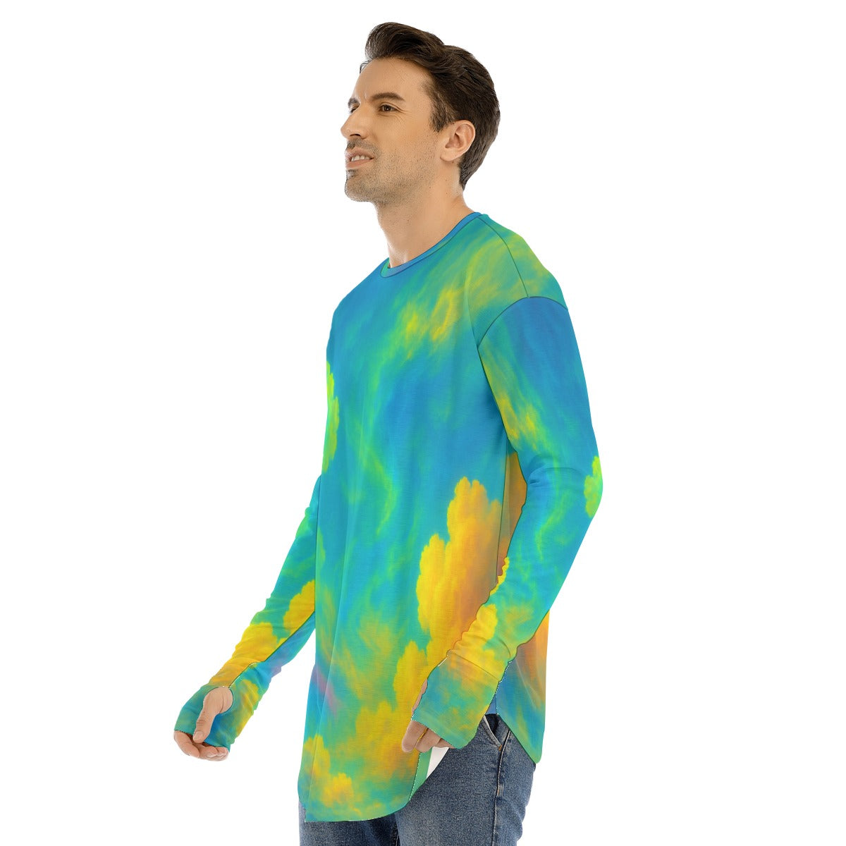 Men's Fingerless Long Sleeve T-shirt