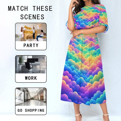 Women's Elastic Waist Dress