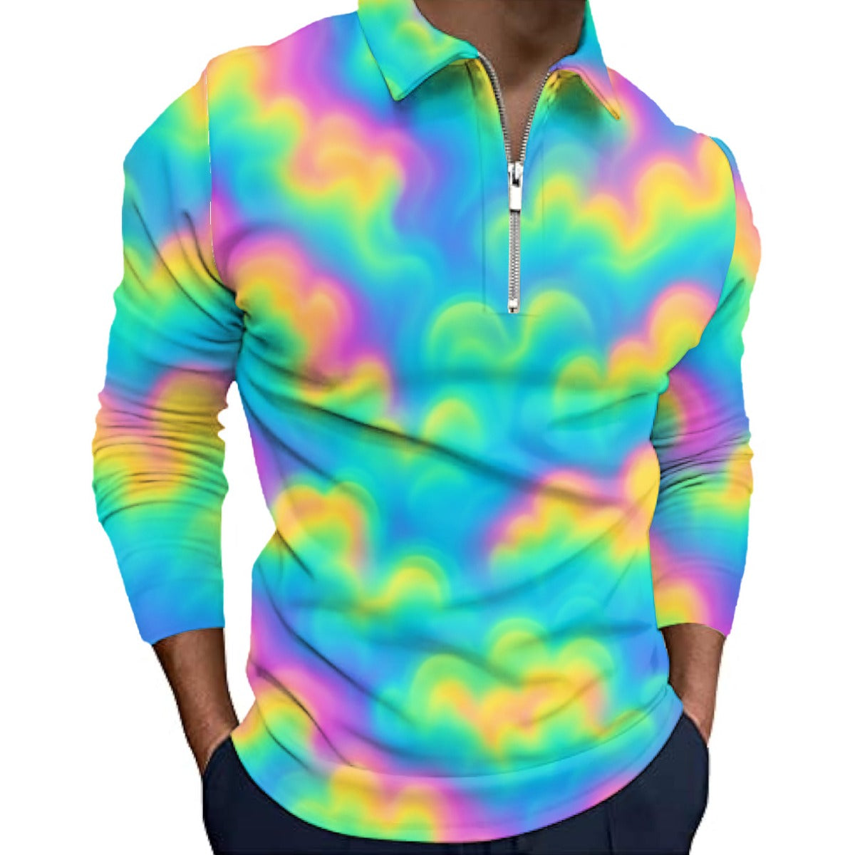 Unisex Men’s Quarter Zip Pullover Sweatshirt