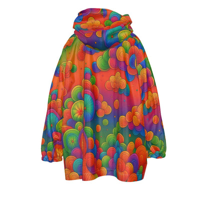 Unisex Kid's Sherpa Fleece Hoodie Blanket