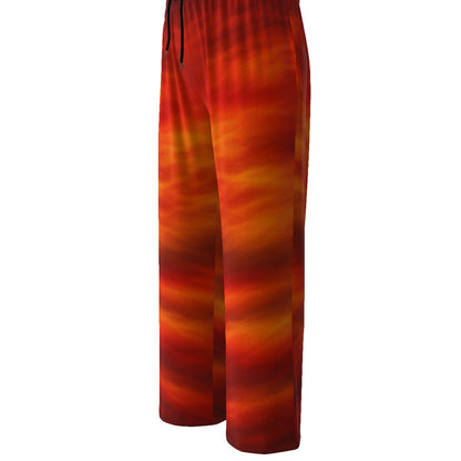 Unisex Knitted Fleece Wide Leg Pants