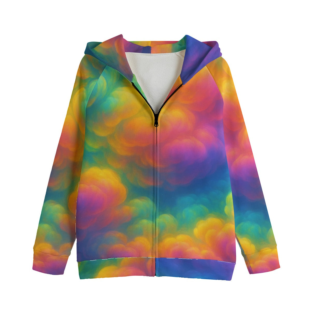 Unisex Kid's Zip Up Raglan Sleeve Hoodie | 310GSM Cotton