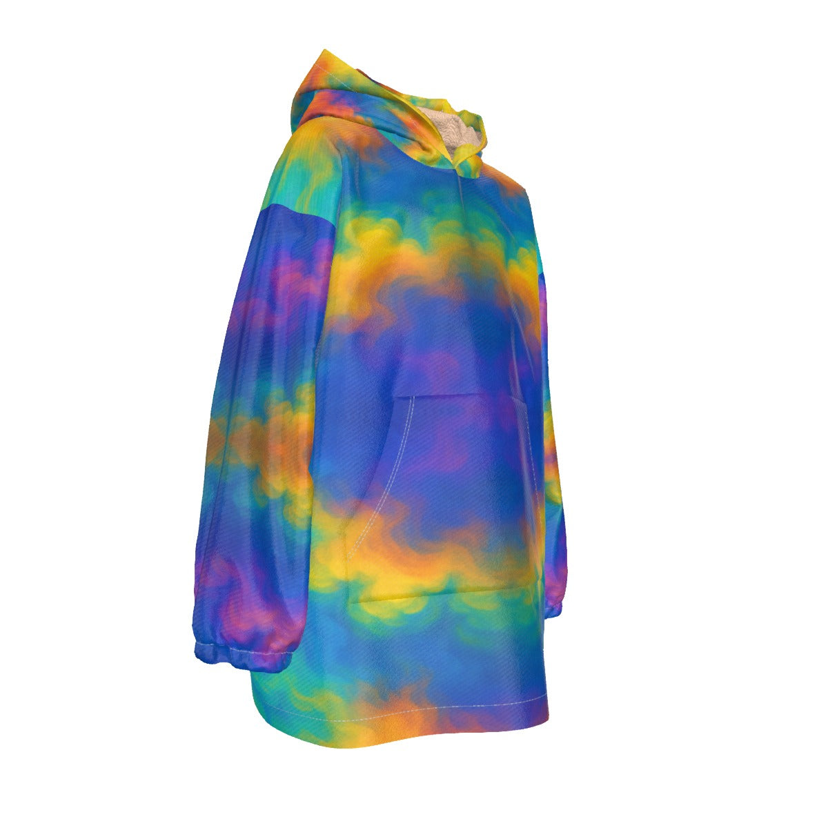 Unisex Kid's Sherpa Fleece Hoodie Blanket