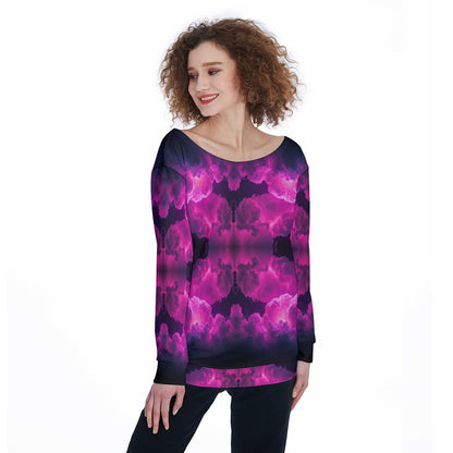 Women's Off-Shoulder Sweatshirt