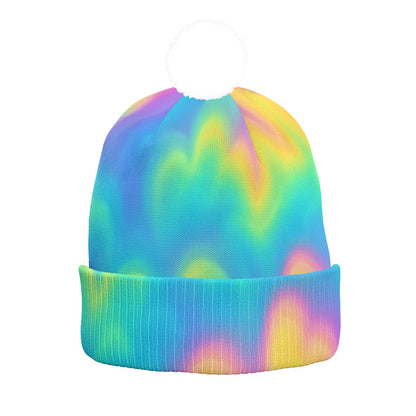 Unisex Knitted Hat With Pom-Pom