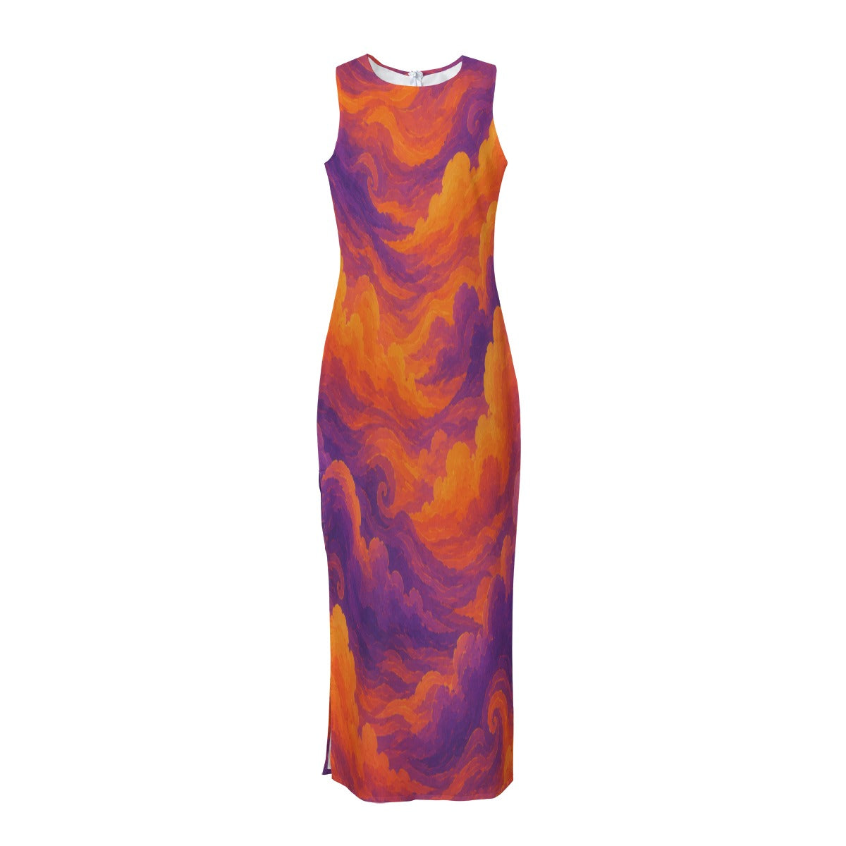 Women's Beach Perspective Chiffon Sleeveless Dress by O’Nimbus