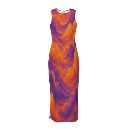 Women's Beach Perspective Chiffon Sleeveless Dress by O’Nimbus