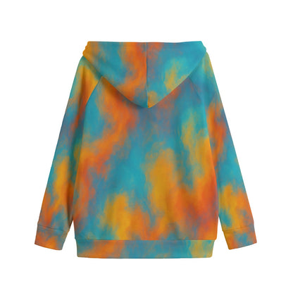 Unisex Kid's Zip Up Raglan Sleeve Hoodie | 310GSM Cotton