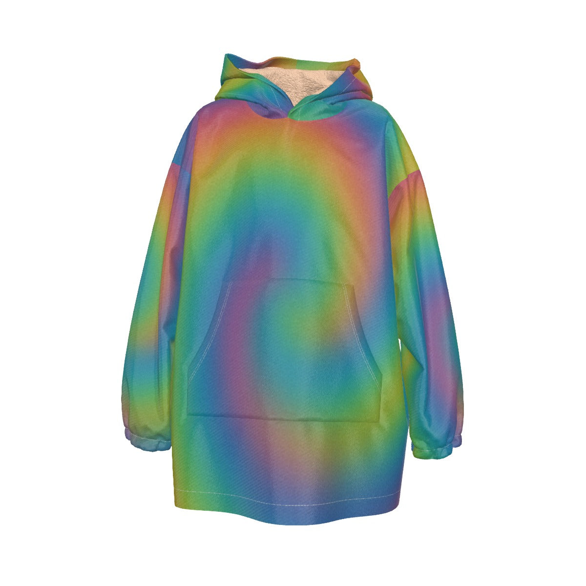 Unisex Kid's Sherpa Fleece Hoodie Blanket