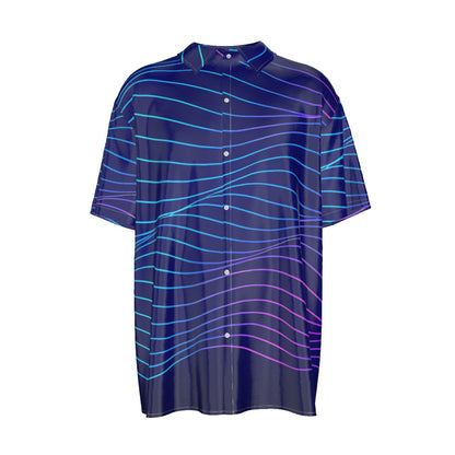 Men's Imitation Silk Short-Sleeved Shirt