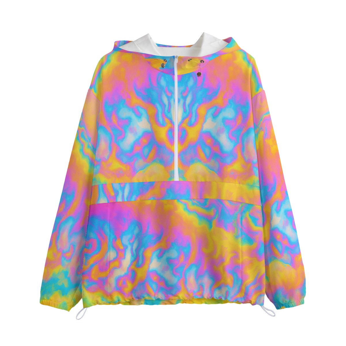 Unisex Pullover Jacket With Zipper Closure