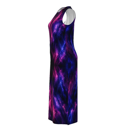 Women's Beach Perspective Chiffon Sleeveless Dress