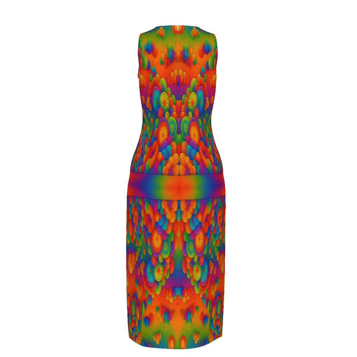 Women's Beach Perspective Chiffon Sleeveless Dress