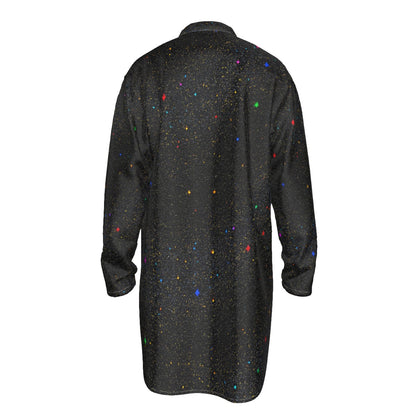 Men's Stand-up Collar Long Shirt