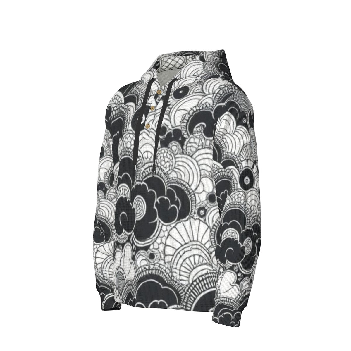 Men's Half Button Hoodie