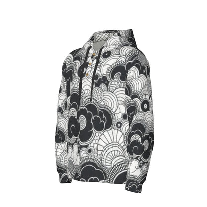 Men's Half Button Hoodie