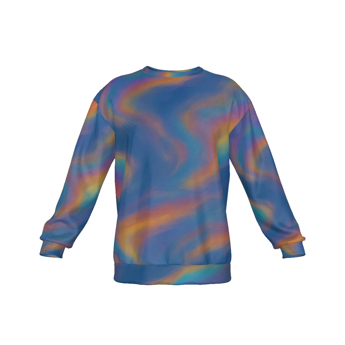 Men's Drop Shoulder Round Neck Long-Sleeved Sweatshirt