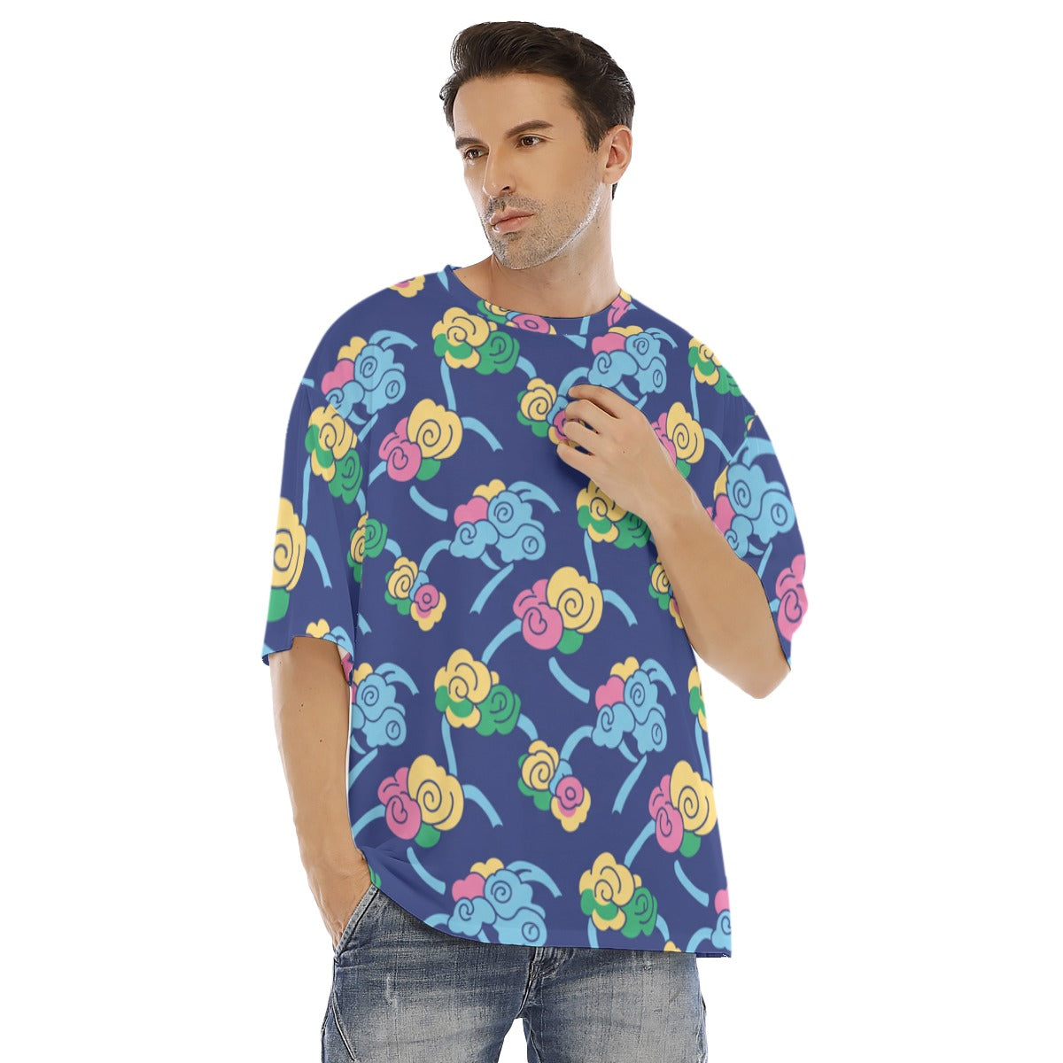 Men's Drop Shoulder T-shirt With Short Sleeve