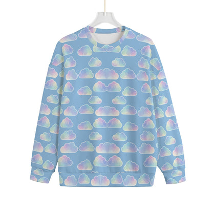 Unisex Drop-shoulder Knitted Fleece Sweater - view 1