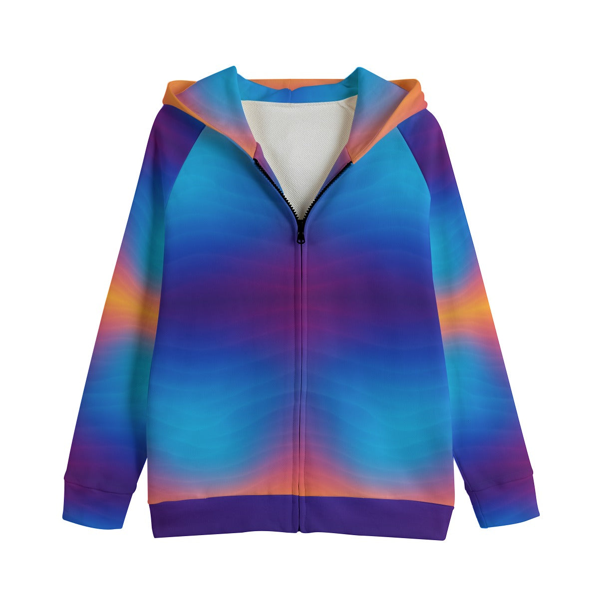 Unisex Kid's Zip Up Raglan Sleeve Hoodie | 310GSM Cotton