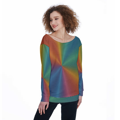 Women's Off-Shoulder Sweatshirt