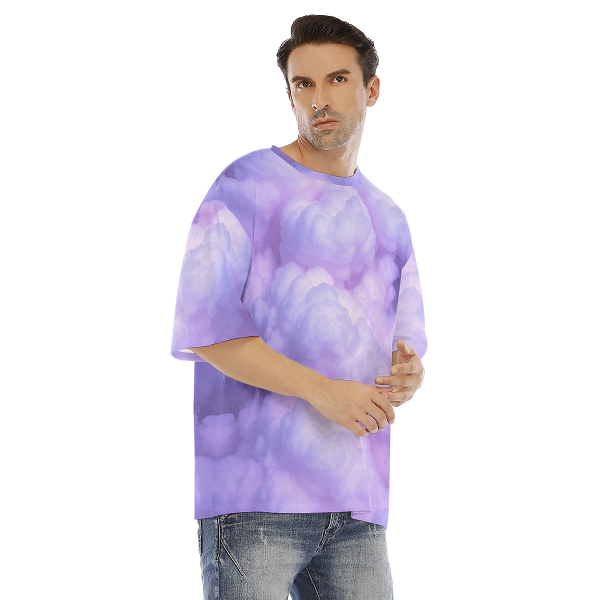 Men's Drop Shoulder T-shirt With Short Sleeve